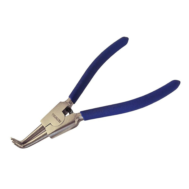 Faithfull Circlip Pliers Outside Bent CRV 180mm (7in) - FAIPLCIREXTB