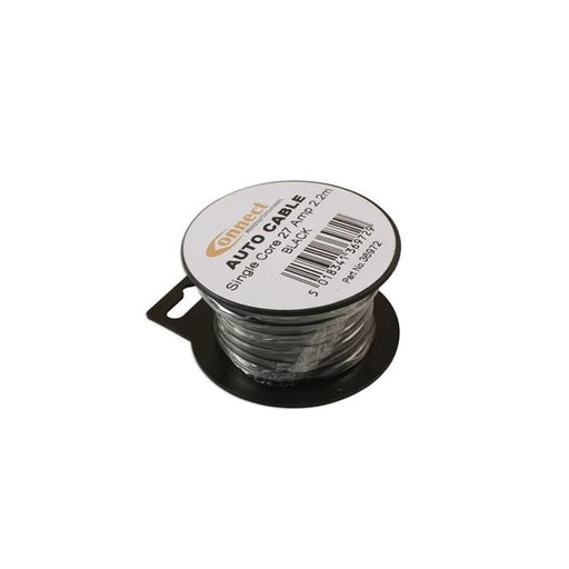 Connect Mini Reel Automotive Cable 27A Black 2.2m - CPL
