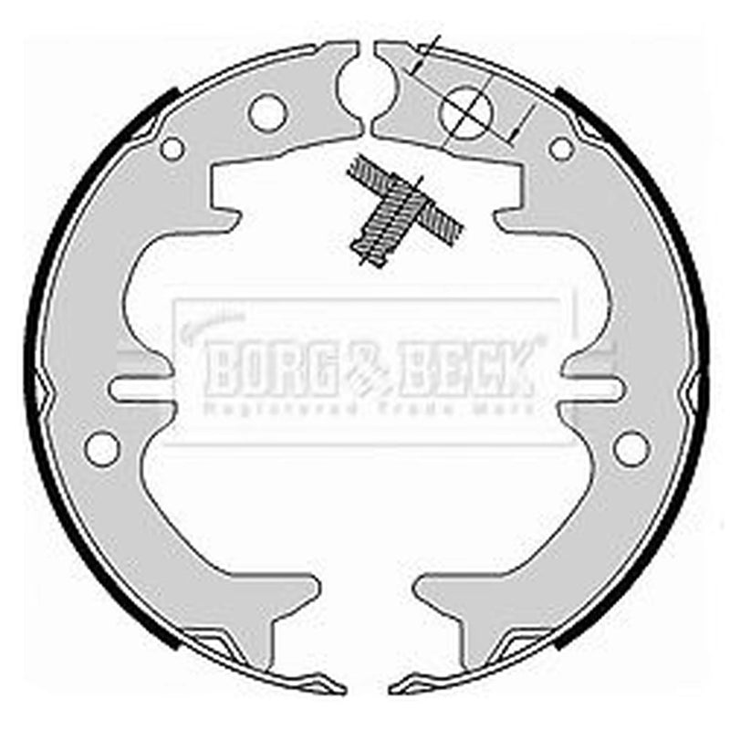 Borg & Beck Parking Brake Shoe Set BBS6411