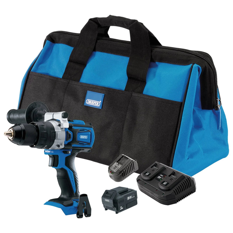 D20 Combi Drill Kit 20V with 3.0Ah & 4.0Ah Batteries