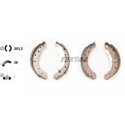 Textar Brake Shoe Set Axle Kit 91061800