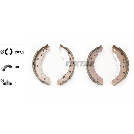 Textar Brake Shoe Set Axle Kit 91061800