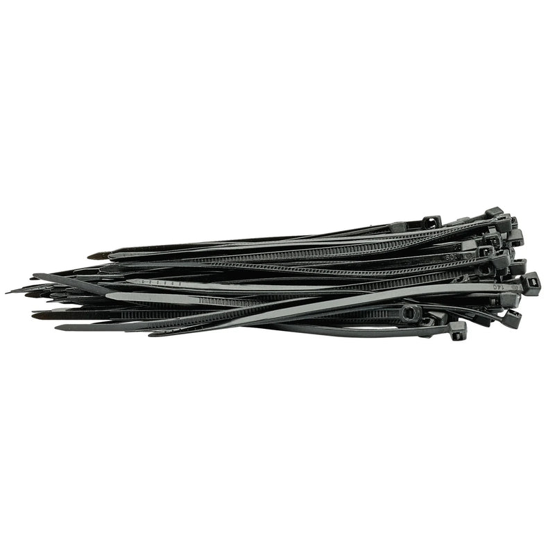 Draper Cable Ties 2.5 x 100mm Black Pack of 100