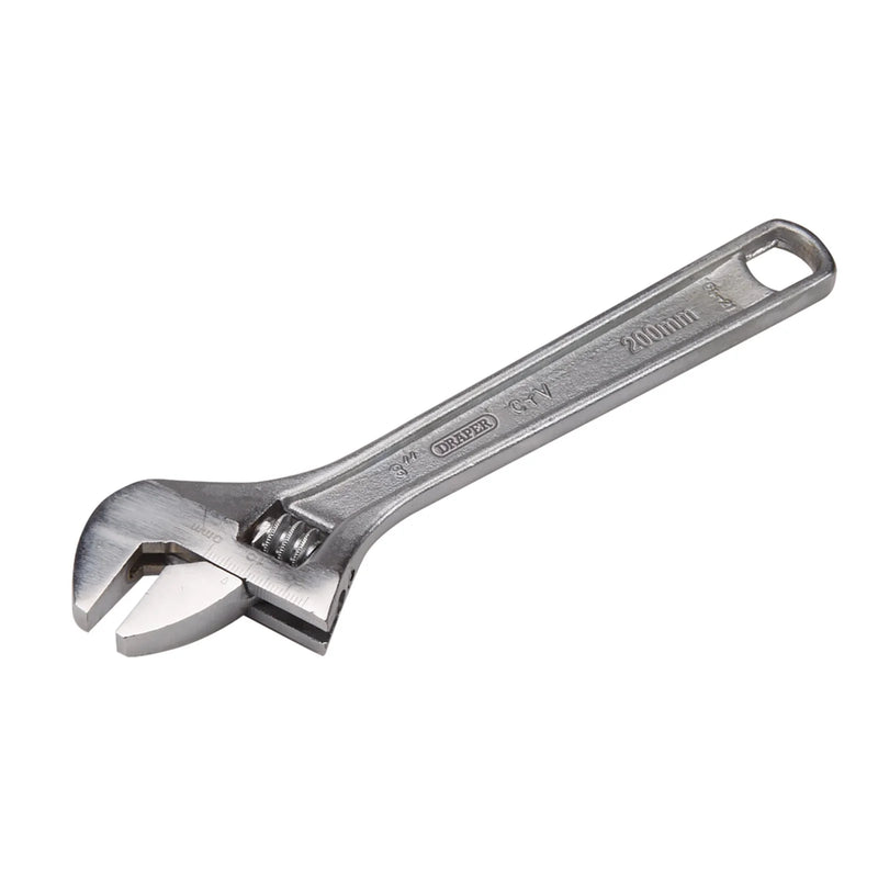 Draper Adjustable Wrench 200mm with 27mm Jaw Capacity