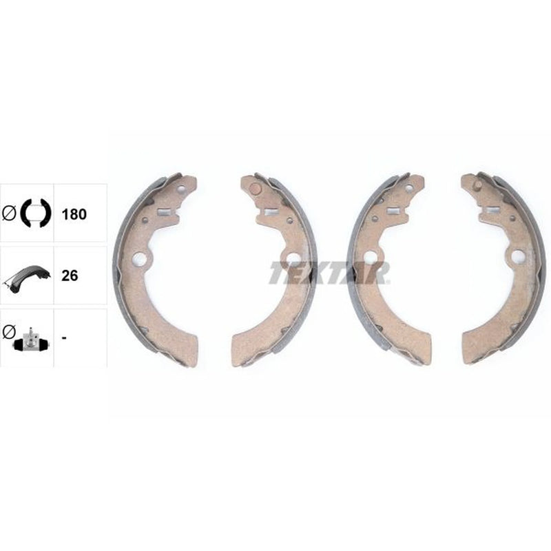 Textar Brake Shoe Set Axle Kit 91058500
