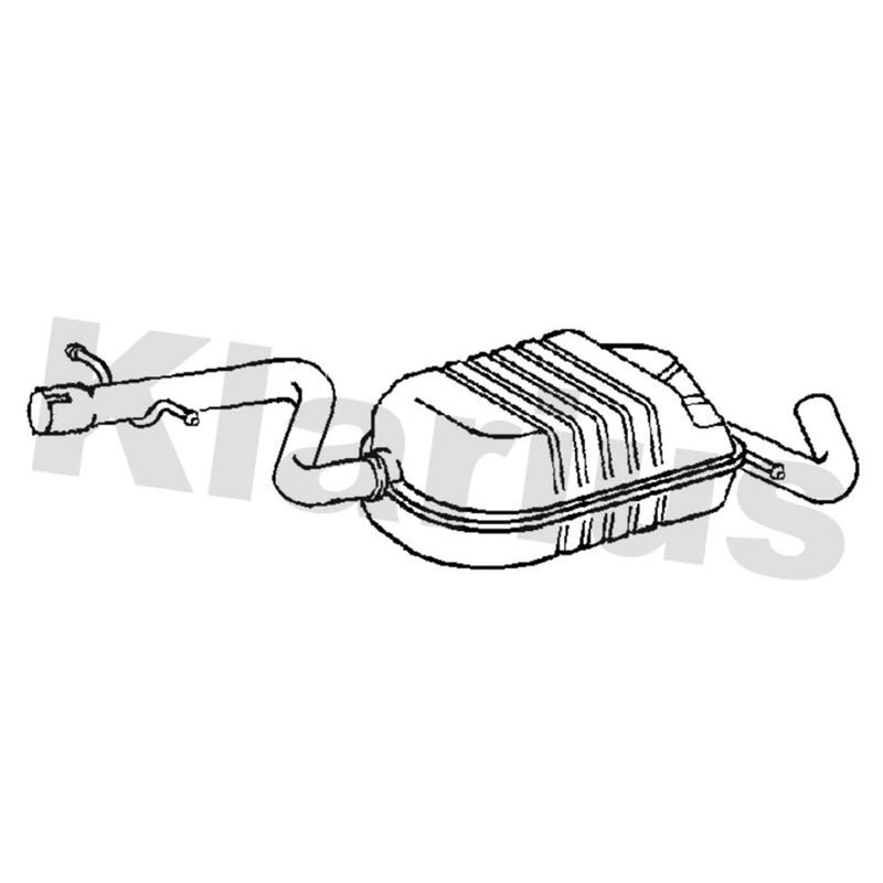 Klarius Box With Centre Pipe Centre VW1408J
