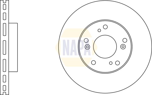 NAPA Front Brake Vented Discs & Pads fits HONDA