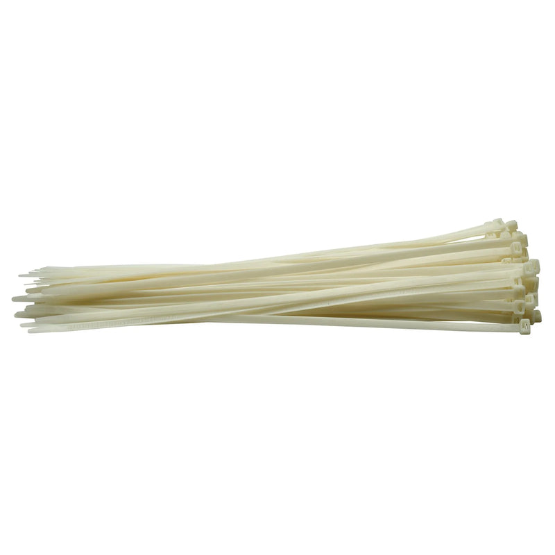 Draper Cable Ties 8.8 x 500mm White Pack of 100