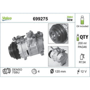 Valeo Air Conditioning Compressor 699275