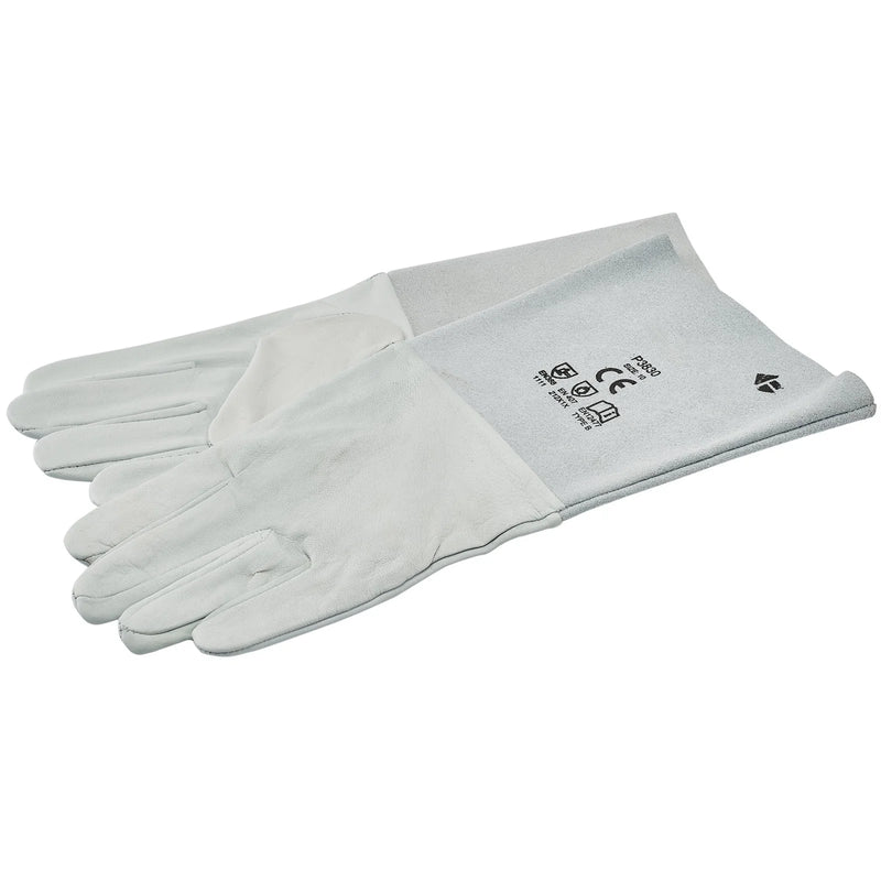 Draper TIG Welders Gloves Size 10 Goat Skin & Cow Hide Cuff