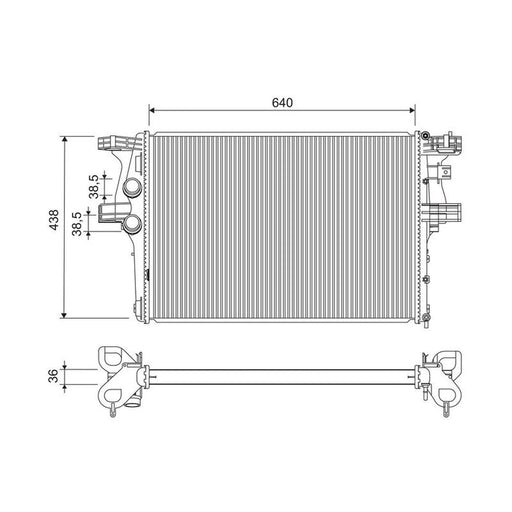 Valeo Engine Radiator 701230
