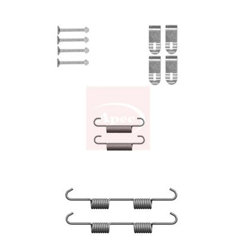 Apec Parking Brake Shoe Accessory Kit Rear KIT2139