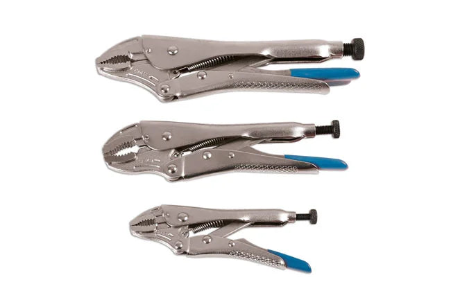Laser Tools Locking Grip Wrench Set 3pc - PL