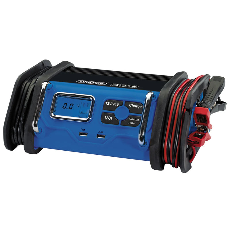 Draper 12/24V Battery Charger BCMC18 8-16A