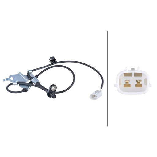 Hella ABS Wheel Speed Sensor Front Right 6PU 358 417-431