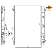 NRF Engine Radiator 53582A