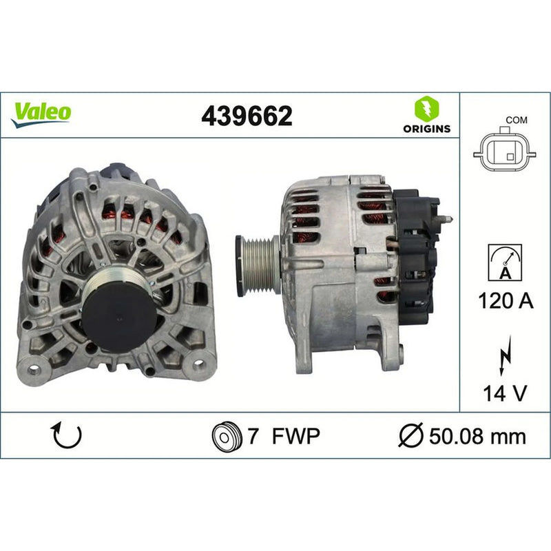 Valeo Car Alternator 12V 439662