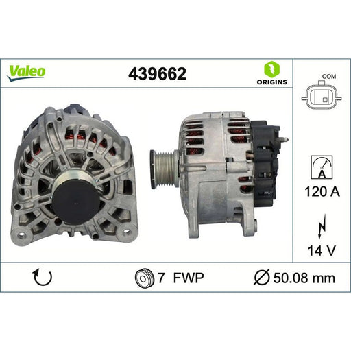 Valeo Car Alternator 12V 439662
