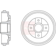 Apec Brake Drum Assembly Rear DRM9201