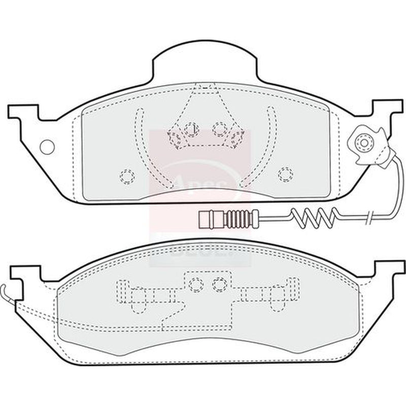Apec Front Brake Pad Set PD3504