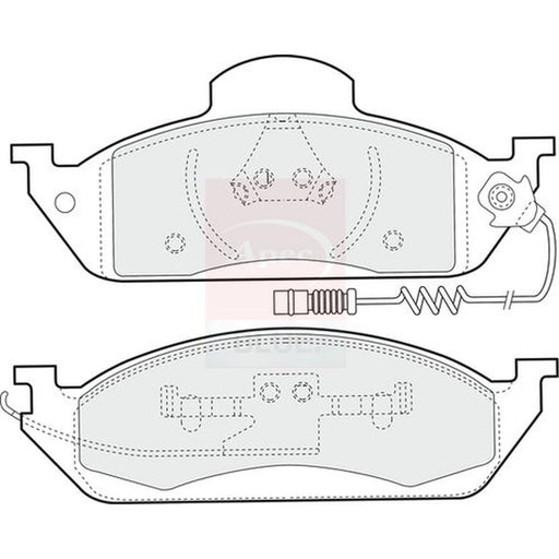 Apec Front Brake Pad Set PD3504
