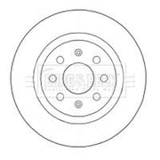 Borg & Beck 2 x Solid Rear Brake Discs BBD4577