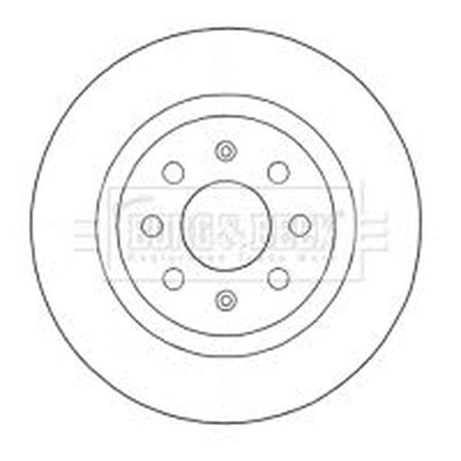 Borg & Beck 2 x Solid Rear Brake Discs BBD4577
