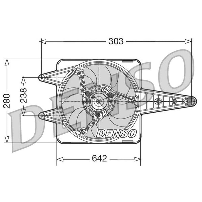 Denso Engine Cooling Fan DER09029