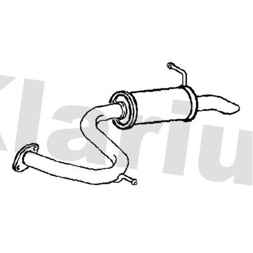 Klarius Box With Tail Pipe Rear TY814P