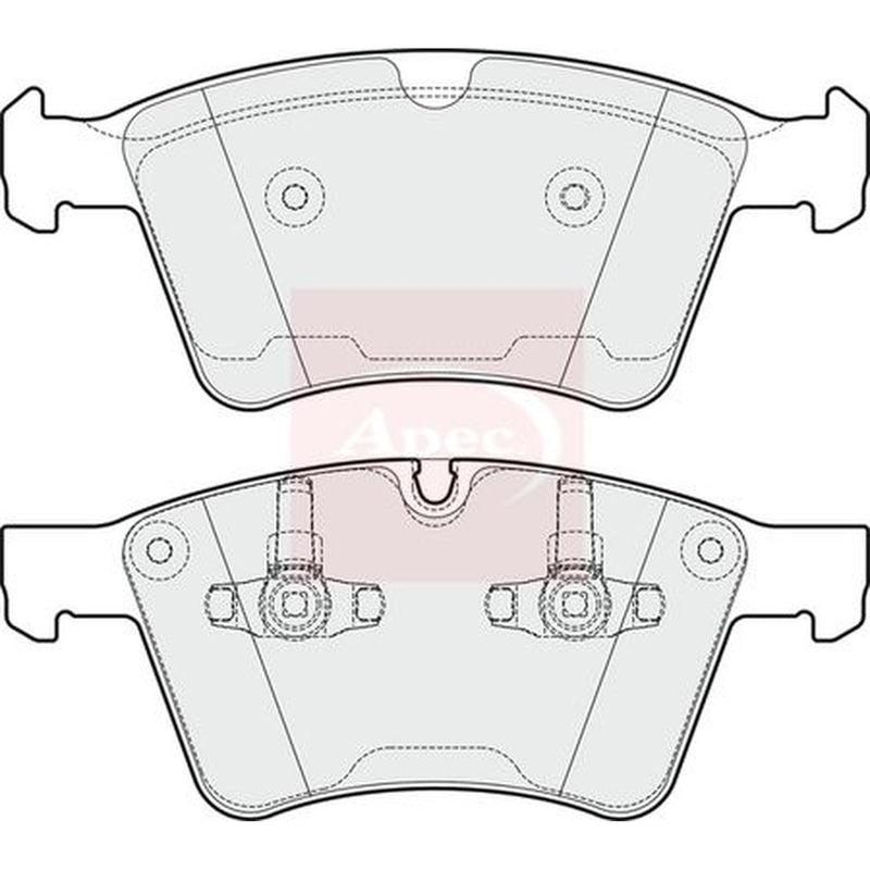 Apec Front Brake Pad Set PAD1680