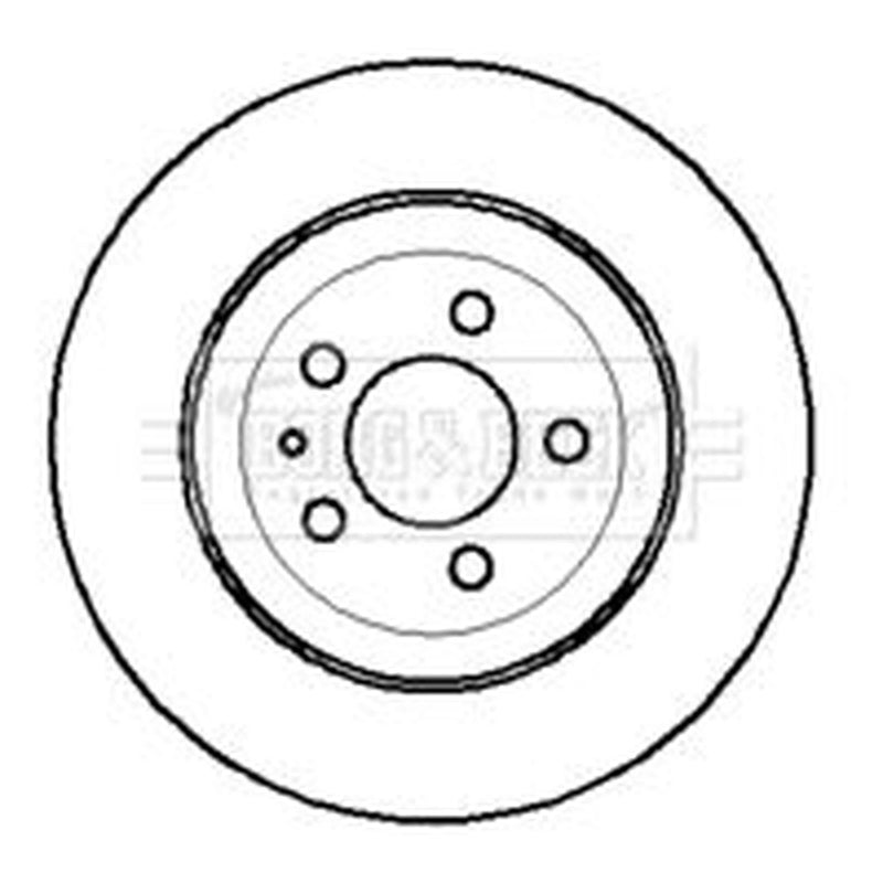 Borg & Beck 2 x Vented Front Brake Discs BBD4092