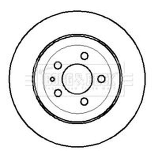 Borg & Beck 2 x Vented Front Brake Discs BBD4092