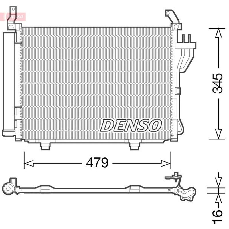 Denso Air Conditioning Condenser DCN41002
