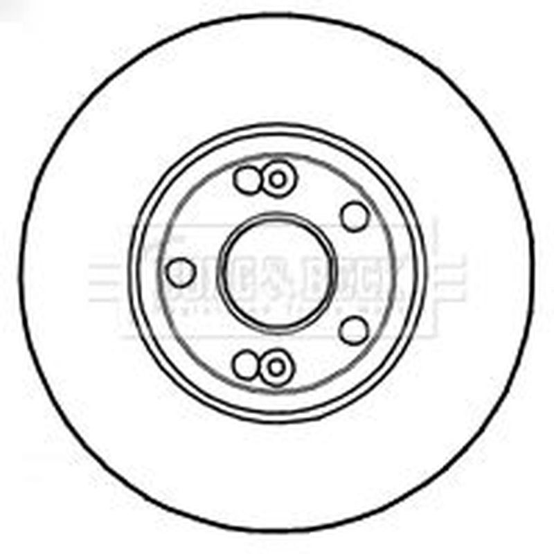 Borg & Beck 2 x Vented Front Brake Discs BBD4813