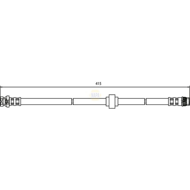 NAPA Brake Hydraulic Hose Line Rear Left NBH1308