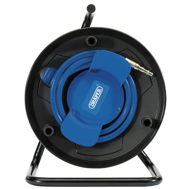 Draper Air Hose Reel 20m with Brass Connectors