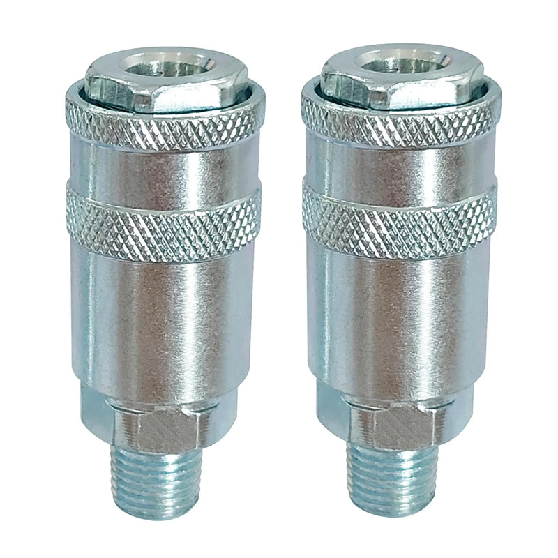 Draper 1/4" Male Quick Coupling Pack of 2