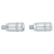 Draper 1/4" Male Quick Coupling Pack of 2