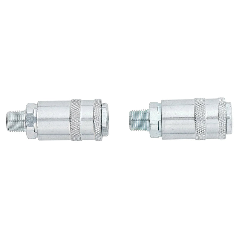 Draper 1/4" Male Quick Coupling Pack of 2