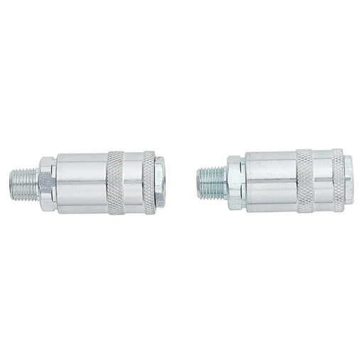 Draper 1/4" Male Quick Coupling Pack of 2