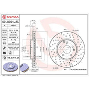 Brembo Xtra 2 x / Front Brake Discs 09.8304.2X