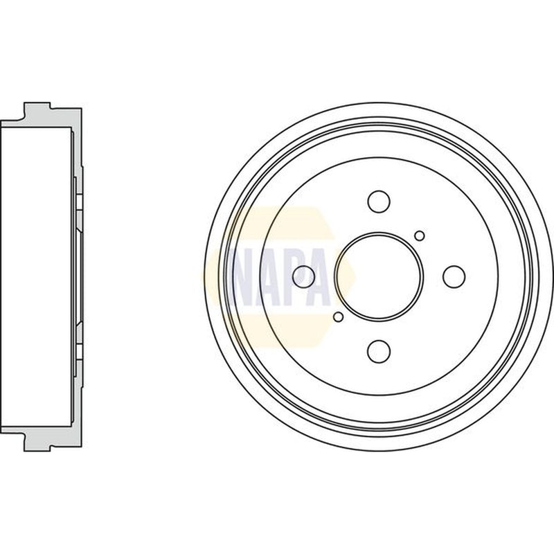 NAPA Brake Drum Assembly Rear NDR1028