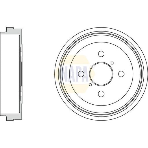 NAPA Brake Drum Assembly Rear NDR1028