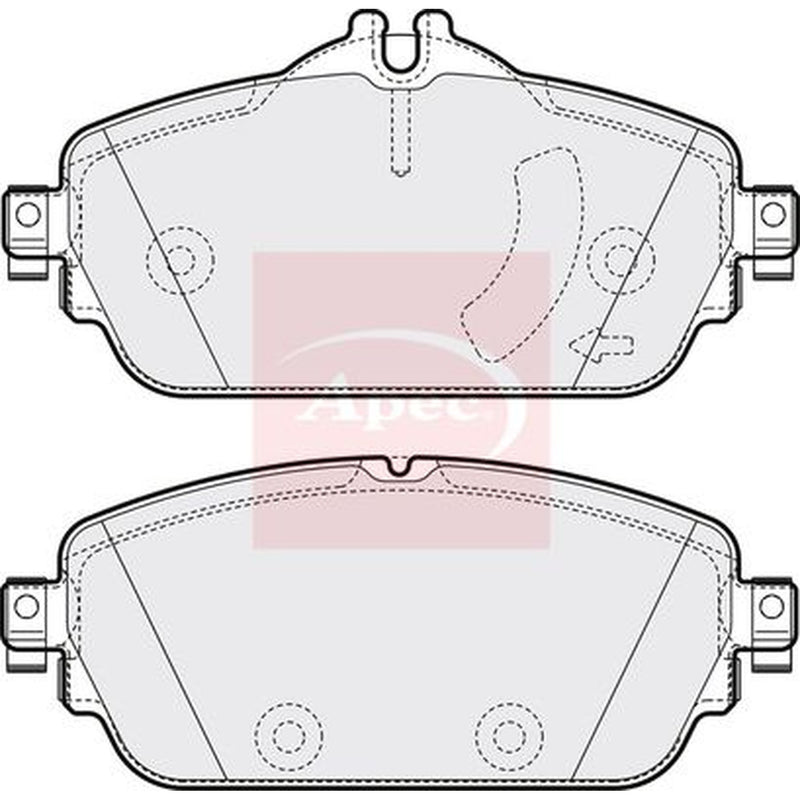 Apec Front Brake Pad Set PAD2025