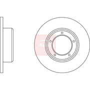 Apec 2 x Solid Front Brake Discs DSK908