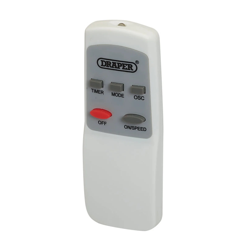 Draper Oscillating Wall Mounted Fan 400mm Remote Control 230V