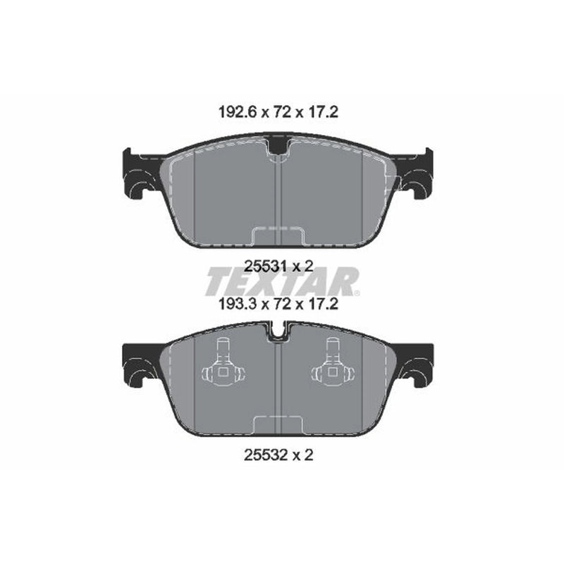 Textar Brake Pad Set 2553103