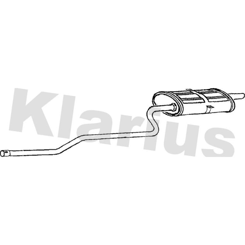 Klarius Box With Tail Pipe Rear TY508P