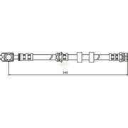 NAPA Brake Hydraulic Hose Line Front NBH1002