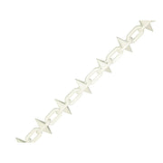 Faithfull Plastic Chain 6mm x 12.5m White Spiked - FAICHPLWS612